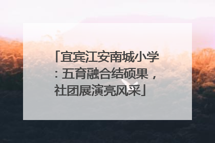 宜宾江安南城小学：五育融合结硕果，社团展演亮风采